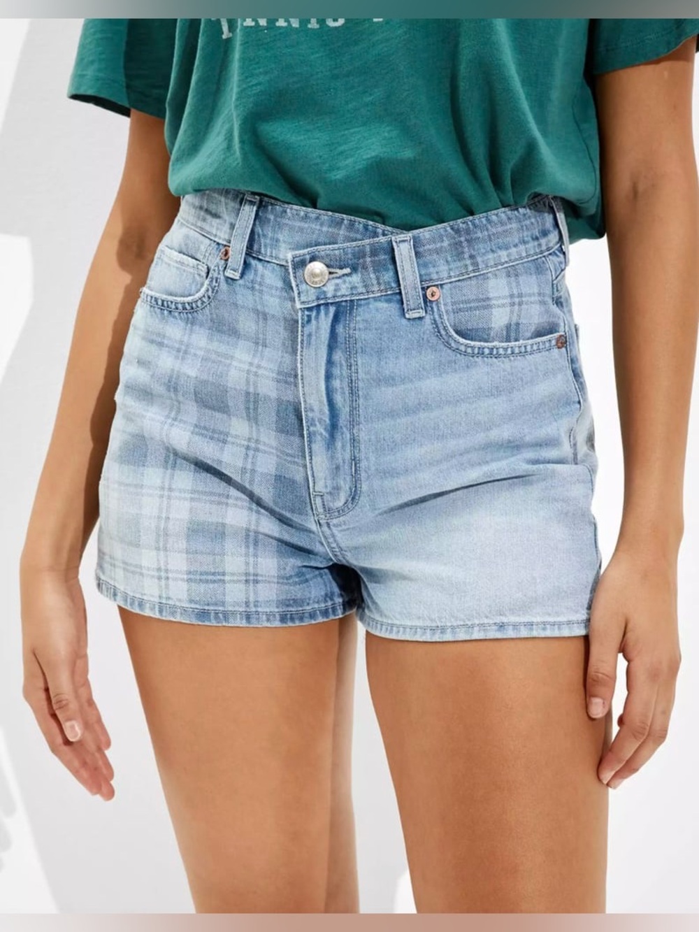 AE Crossover Highest Waist Denim Mom
Shorts